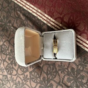 Avon Gold and Silver Ring with Sparkling Accents